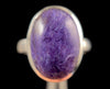 CHAROITE Crystal Ring - Size 7.75, Sterling Silver Ring - Gemstone Ring, Fine Jewelry, 52155-Throwin Stones