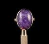 CHAROITE Crystal Ring - Sterling Silver Ring, Size 7.75 - Gemstone Ring, Fine Jewelry, 52361-Throwin Stones