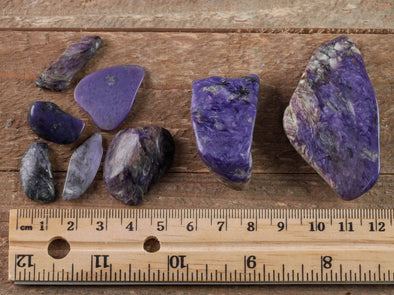 CHAROITE Tumbled Stones - Tumbled Crystals, Self Care, Metaphysical Healing Pocket Rocks, E0024-Throwin Stones