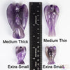 CHEVRON AMETHYST Crystal Angel - Guardian Angel Figurines, Home Decor, Healing Crystals and Stones, E1181-Throwin Stones