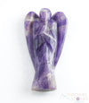 CHEVRON AMETHYST Crystal Angel - Guardian Angel Figurines, Home Decor, Healing Crystals and Stones, E1181-Throwin Stones