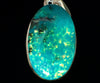 CHRYSOCOLLA Crystal Pendant - Gem Silica, Blue Chalcedony, Sterling Silver - Fine Jewelry, Healing Crystals and Stones, 54458-Throwin Stones