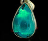 CHRYSOCOLLA Crystal Pendant - Gem Silica, Blue Chalcedony, Sterling Silver, Teardrop - Fine Jewelry, Healing Crystals and Stones, 54178-Throwin Stones