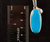 CHRYSOCOLLA Crystal Pendant - Gem Silica - Genuine Polished Chrysocolla Oval Cabochon Set in a Sterling Silver Open Back Bezel, 53166-Throwin Stones