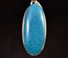 CHRYSOCOLLA Crystal Pendant - Gem Silica - Genuine Polished Chrysocolla Oval Cabochon Set in a Sterling Silver Open Back Bezel, 53166-Throwin Stones