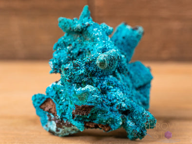 CHRYSOCOLLA Pseudomorph after AZURITE, MALACHITE Raw Crystal - Housewarming Gift, Home Decor, Raw Crystals and Stones, 40501-Throwin Stones