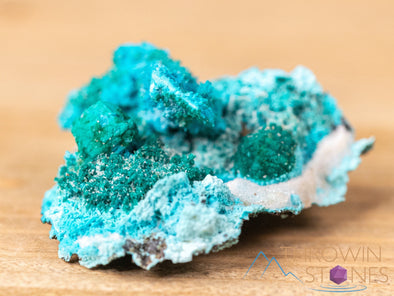 CHRYSOCOLLA Pseudomorph after AZURITE, MALACHITE Raw Crystal - Housewarming Gift, Home Decor, Raw Crystals and Stones, 40631-Throwin Stones