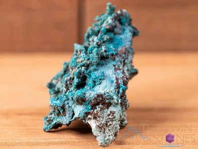 CHRYSOCOLLA Pseudomorph after AZURITE, MALACHITE Raw Crystal - Housewarming Gift, Home Decor, Raw Crystals and Stones, 40640-Throwin Stones