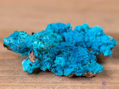 CHRYSOCOLLA Pseudomorph after AZURITE, MALACHITE Raw Crystal w Calcite - Housewarming Gift, Home Decor, Raw Crystals and Stones, 40491-Throwin Stones