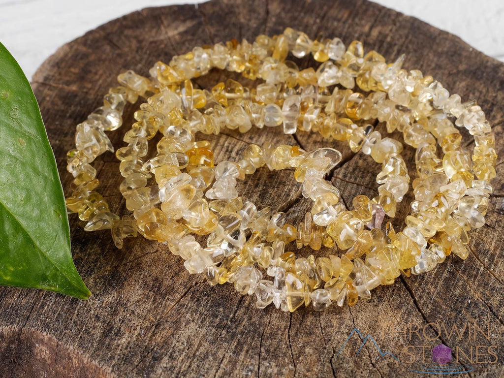 Citrine chip store beads