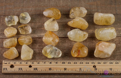 CITRINE Tumbled Stones - Tumbled Crystals, Birthstone, Self Care, Healing Crystals and Stones, E1409-Throwin Stones