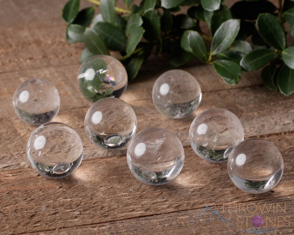 CLEAR QUARTZ Crystal Sphere - Crystal Ball, Housewarming Gift, Home Decor, E0617-Throwin Stones