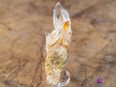 COLOMBIAN QUARTZ Raw Crystal Cluster - Housewarming Gift, Home Decor, Raw Crystals and Stones, 41201-Throwin Stones