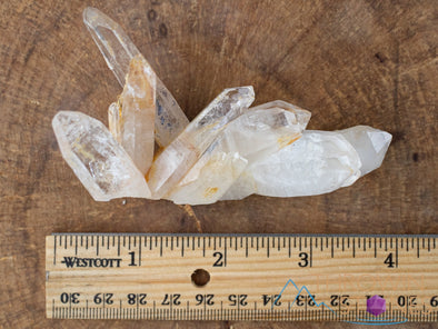 COLOMBIAN QUARTZ Raw Crystal Cluster w MANGANESE - Housewarming Gift, Home Decor, Raw Crystals and Stones, 41196-Throwin Stones