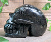 COPPERNITE Indian NUUMMITE Crystal Skull - Large - Gothic Home Decor, Memento Mori, Halloween Decor, 53129-Throwin Stones