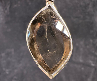 COVELLITE Crystal Pendant - Rare Pink FIRE QUARTZ Crystal with a Polished Finish Set in an Open Back Sterling Silver Bezel, 53858-Throwin Stones