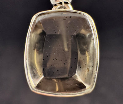 COVELLITE Crystal Pendant - Rare Pink FIRE QUARTZ Crystal with a Polished Finish Set in an Open Back Sterling Silver Bezel, 53860-Throwin Stones