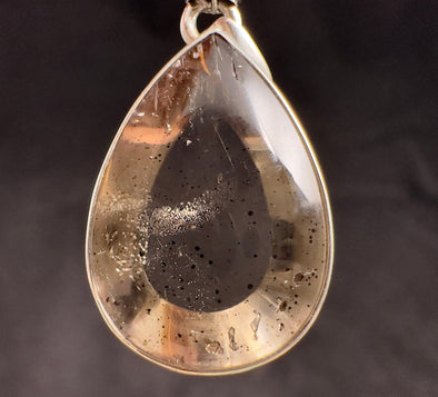 COVELLITE Crystal Pendant - Rare Pink FIRE QUARTZ Crystal with a Polished Finish Set in an Open Back Sterling Silver Bezel, 53883-Throwin Stones