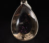 COVELLITE Crystal Pendant - Rare Pink FIRE QUARTZ Crystal with a Polished Finish Set in an Open Back Sterling Silver Bezel, 53883-Throwin Stones