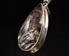 COVELLITE Crystal Pendant - Rare Pink FIRE QUARTZ Crystal with a Polished Finish Set in an Open Back Sterling Silver Bezel, 53888-Throwin Stones