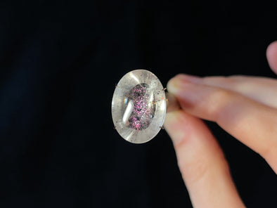 COVELLITE Pink Fire Quartz Cabochon - Oval - Gemstones, Jewelry Making, Semi Precious Stones, 44104-Throwin Stones