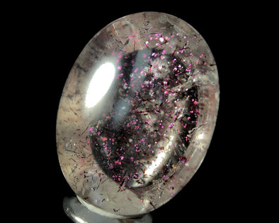 COVELLITE Pink Fire Quartz Crystal - Oval - Gemstones, Jewelry Making, 50886-Throwin Stones