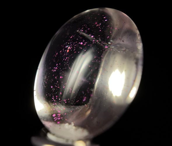 COVELLITE Pink Fire Quartz Crystal - Oval - Gemstones, Jewelry Making, 50926-Throwin Stones