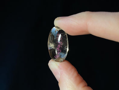 COVELLITE Pink Fire Quartz Crystal - Oval - Gemstones, Jewelry Making, Semi Precious Stones, 44076-Throwin Stones
