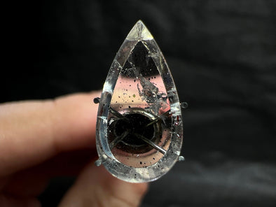 COVELLITE Pink Fire Quartz Crystal - Pear Cut - Gemstones, Jewelry Making, 48944-Throwin Stones