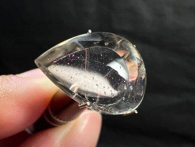 COVELLITE Pink Fire Quartz Crystal - Pear Cut - Gemstones, Jewelry Making, 48951-Throwin Stones