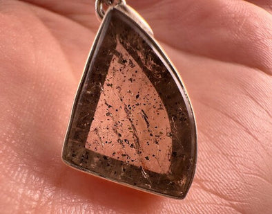 COVELLITE Pink Fire Quartz Crystal Pendant - Fine Jewelry, Healing Crystals and Stones, 53893-Throwin Stones