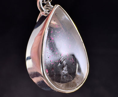 COVELLITE Pink Fire Quartz Crystal Pendant - Fine Jewelry, Healing Crystals and Stones, 54273-Throwin Stones