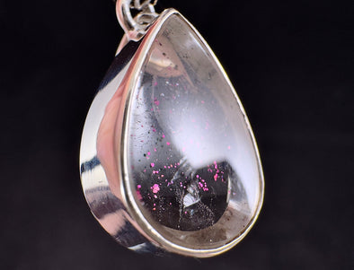 COVELLITE Pink Fire Quartz Crystal Pendant - Fine Jewelry, Healing Crystals and Stones, 54273-Throwin Stones