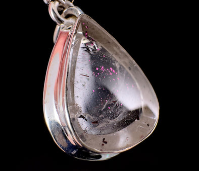COVELLITE Pink Fire Quartz Crystal Pendant - Fine Jewelry, Healing Crystals and Stones, 54283-Throwin Stones
