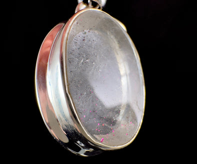 COVELLITE Pink Fire Quartz Crystal Pendant - Fine Jewelry, Healing Crystals and Stones, 54285-Throwin Stones