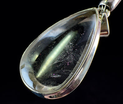 COVELLITE Pink Fire Quartz Crystal Pendant - Fine Jewelry, Healing Crystals and Stones, 54288-Throwin Stones