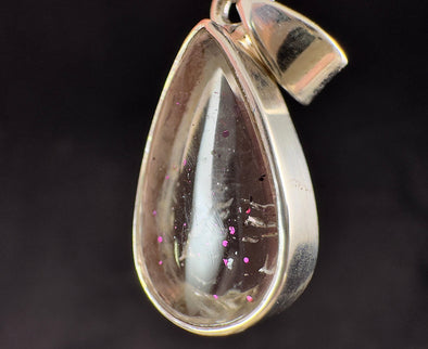 COVELLITE Pink Fire Quartz Crystal Pendant - Fine Jewelry, Healing Crystals and Stones, 54292-Throwin Stones