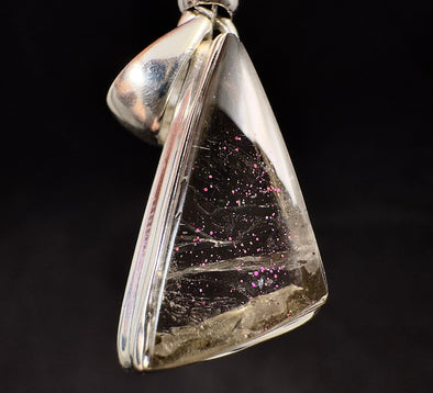 COVELLITE Pink Fire Quartz Crystal Pendant - Handmade Jewelry, Healing Crystals and Stones, 53336-Throwin Stones