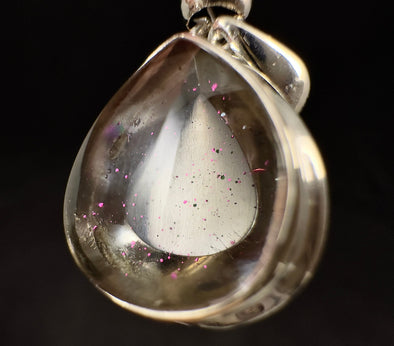 COVELLITE Pink Fire Quartz Crystal Pendant - Handmade Jewelry, Healing Crystals and Stones, 53340-Throwin Stones