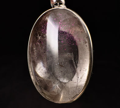 COVELLITE Pink Fire Quartz Crystal Pendant - Handmade Jewelry, Healing Crystals and Stones, 53341-Throwin Stones
