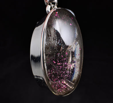 COVELLITE Pink Fire Quartz Crystal Pendant - Handmade Jewelry, Healing Crystals and Stones, 53349-Throwin Stones