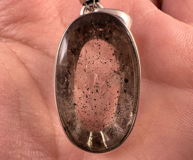 COVELLITE Pink Fire Quartz Crystal Pendant - Handmade Jewelry, Healing Crystals and Stones, 53349-Throwin Stones