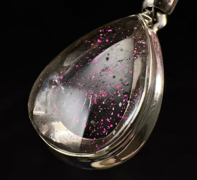 COVELLITE Pink Fire Quartz Crystal Pendant - Handmade Jewelry, Healing Crystals and Stones, 53352-Throwin Stones