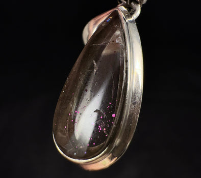 COVELLITE Pink Fire Quartz Crystal Pendant - Handmade Jewelry, Healing Crystals and Stones, 53355-Throwin Stones