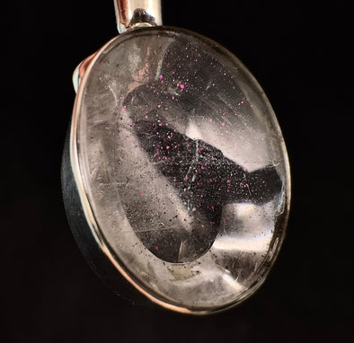 COVELLITE Pink Fire Quartz Crystal Pendant - Handmade Jewelry, Healing Crystals and Stones, 53356-Throwin Stones