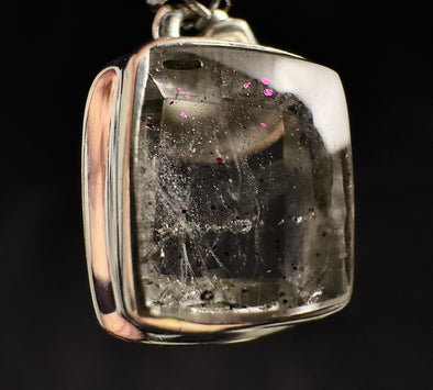COVELLITE Pink Fire Quartz Crystal Pendant - Handmade Jewelry, Healing Crystals and Stones, 53357-Throwin Stones