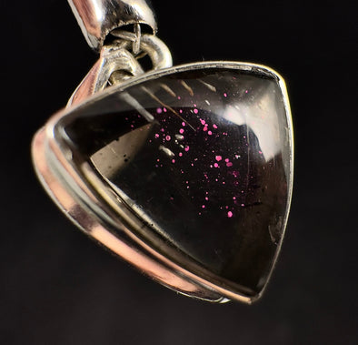 COVELLITE Pink Fire Quartz Crystal Pendant - Handmade Jewelry, Healing Crystals and Stones, 53359-Throwin Stones