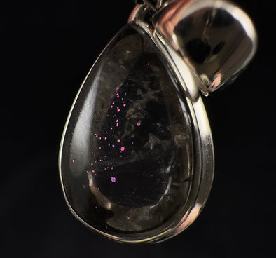COVELLITE Pink Fire Quartz Crystal Pendant - Handmade Jewelry, Healing Crystals and Stones, 53364-Throwin Stones