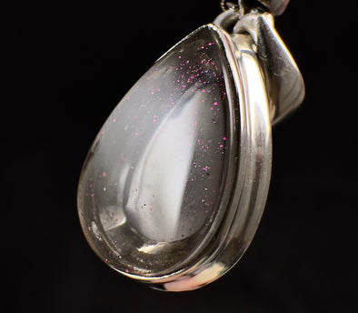 COVELLITE Pink Fire Quartz Crystal Pendant - Handmade Jewelry, Healing Crystals and Stones, 53365-Throwin Stones
