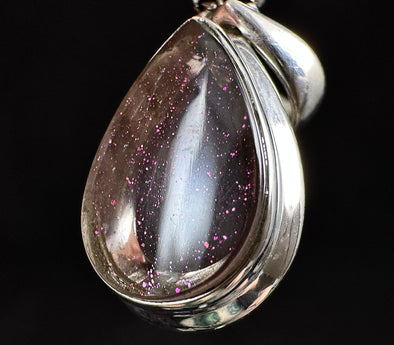 COVELLITE Pink Fire Quartz Crystal Pendant - Handmade Jewelry, Healing Crystals and Stones, 53365-Throwin Stones
